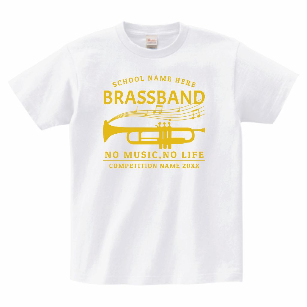 Printstar ヘビーウェイトTシャツ トランペットのイラスト入り